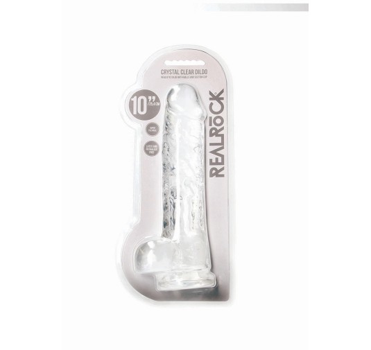 Duży przezroczysty żylasty penis grube dildo 24 cm